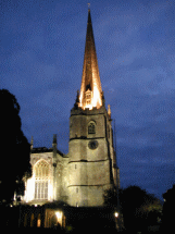 Tetbury exterior at night