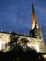 Tetbury exterior at night