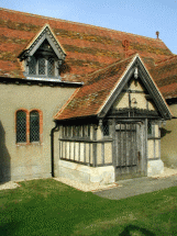 detail of timberwork to gables. south wall