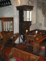 Jacobean pulpit and tester