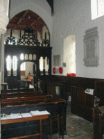 Box pews and the Spencer chapel