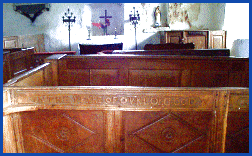 Disserth church interior